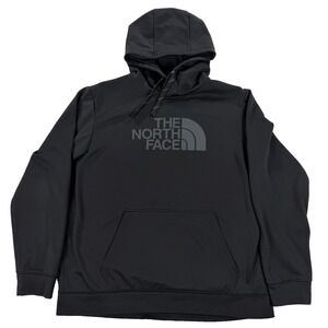 The North Face Hoodie Mens XL Black Logo Pullover Sweatshirt